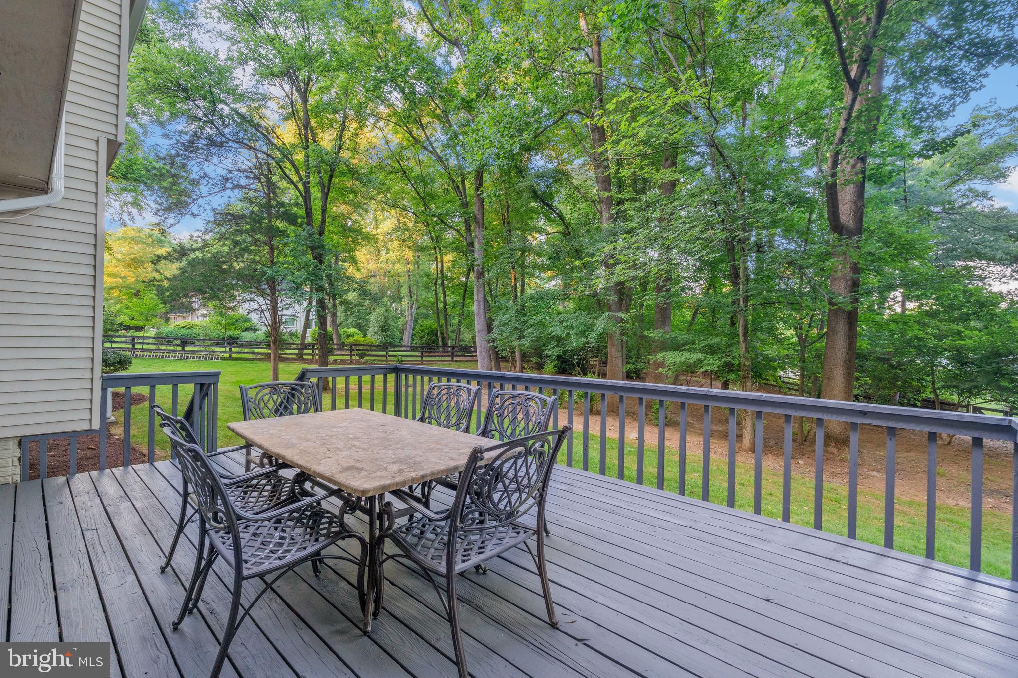 10100 Lawyers Road Vienna, VA 22181 - Photo 9 of 41 Newly painted deck overlooking backyard