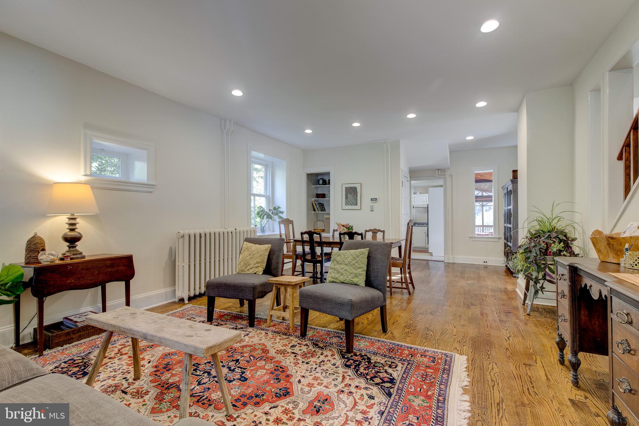 317 Maple Avenue Swarthmore, PA 19081 - Photo 5 of 41 Living room open to dining room