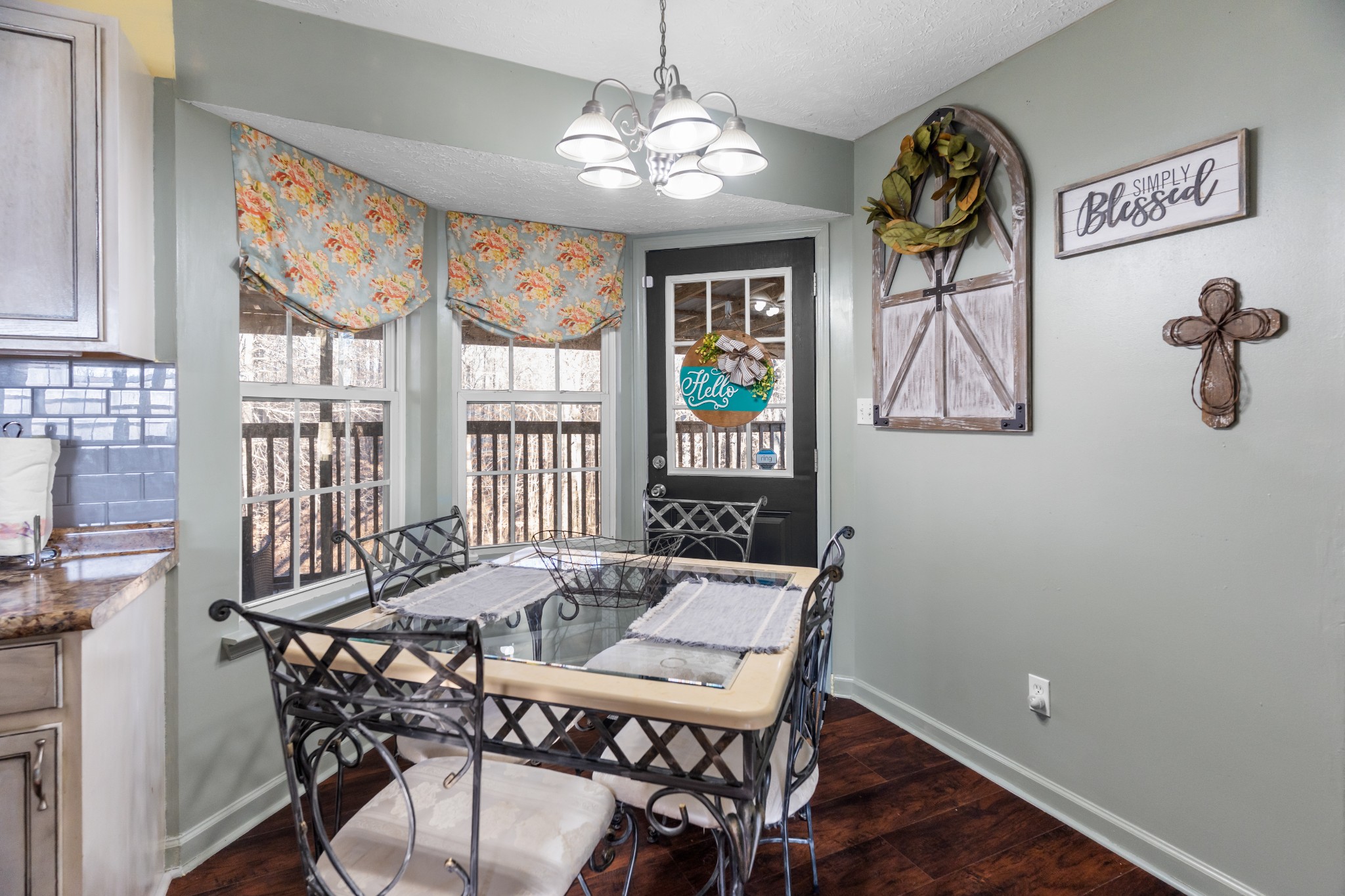 590 Jackson Hollow Road Goodspring, TN 38460 - Photo 19 of 37 a view of a dining room with furniture window and outside view