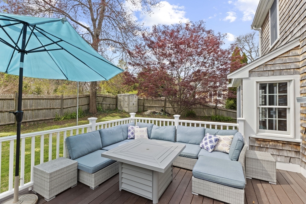 3 Marion Road Scituate, MA 02066 - Photo 26 of 30 an outdoor living room with patio and furniture