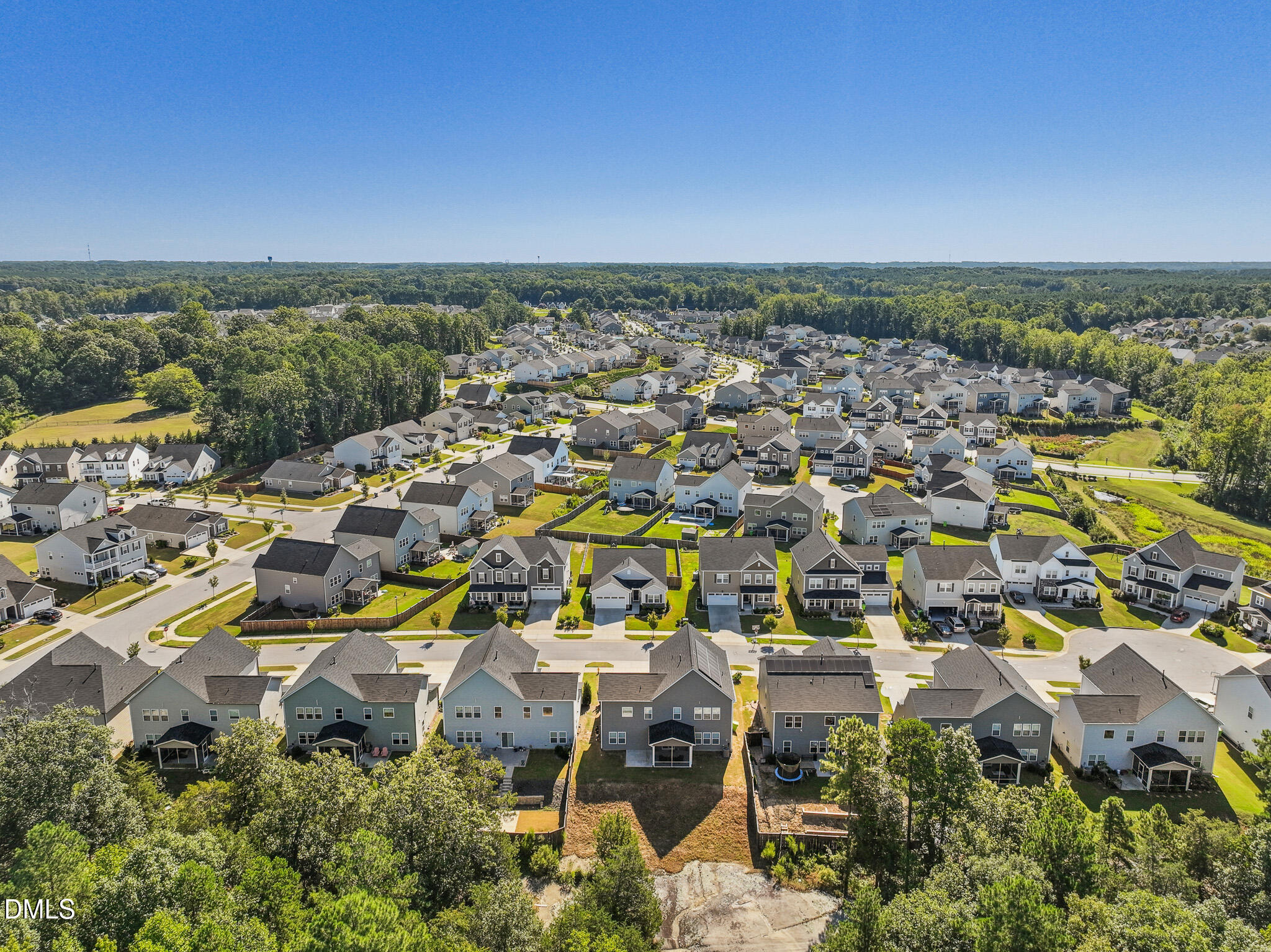 2616 Nordmann Fir Road Raleigh, NC 27616 - Photo 46 of 53 an aerial view of a city with lots of residential buildings
