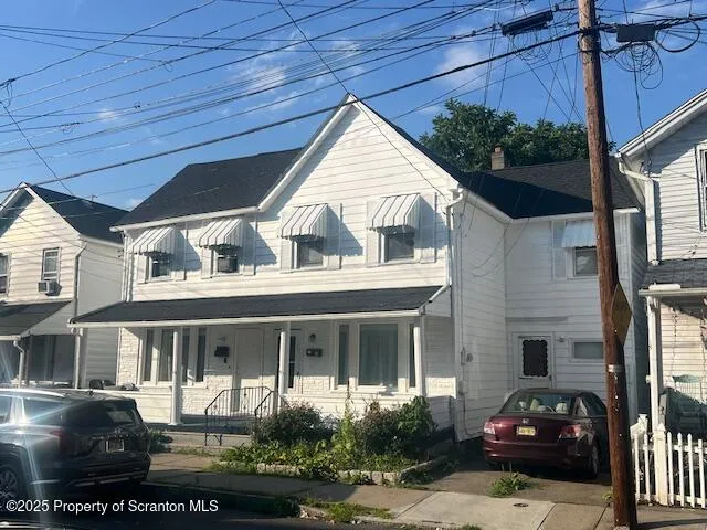 a front view of a house