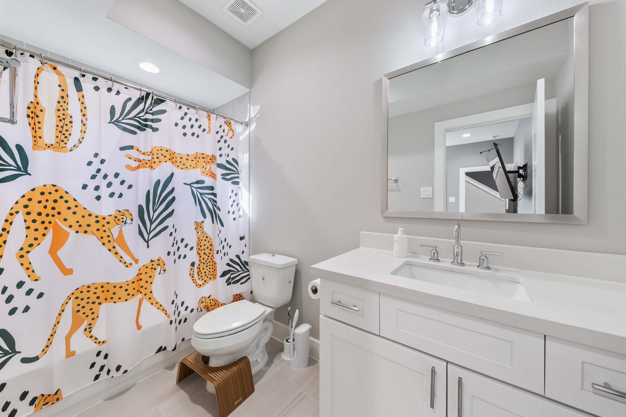 4032 Buck Street, Unit A Houston, TX 77020 - Photo 7 of 39 a bathroom with a sink toilet and shower