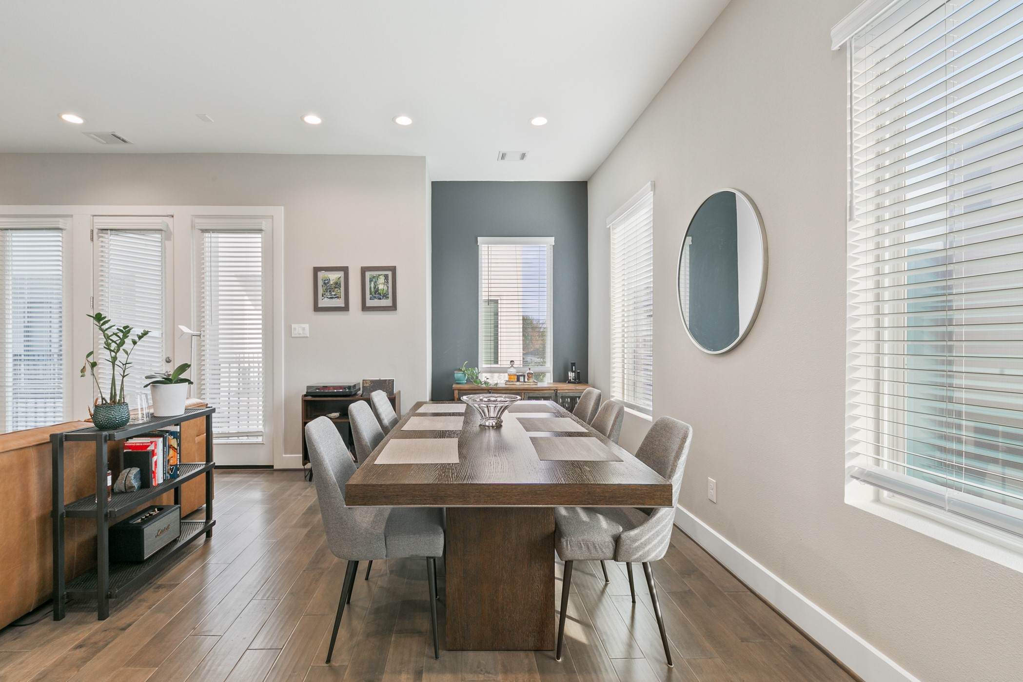 4032 Buck Street, Unit A Houston, TX 77020 - Photo 9 of 39 a view of a dining room with furniture and wooden floor