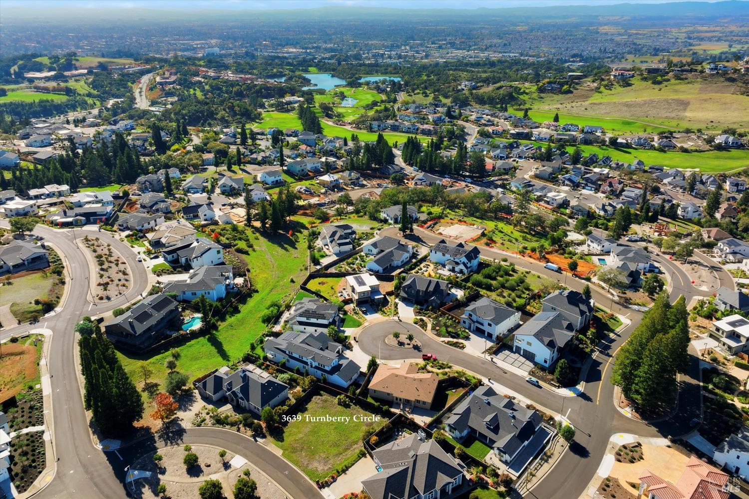 3639 Turnberry Circle Santa Rosa, CA 95403 - Photo 1 of 12 an aerial view of residential houses with outdoor space