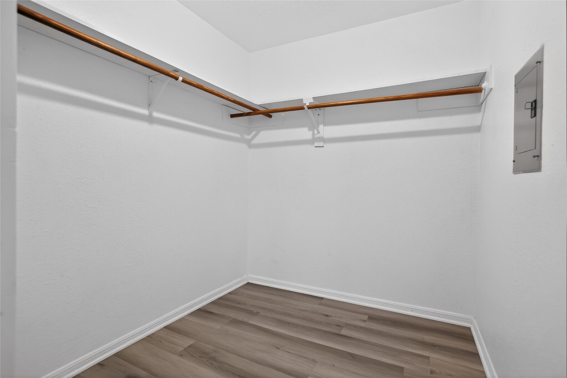 8299 Cambridge Street, Unit 706 Houston, TX 77054 - Photo 17 of 30 a view of an empty walk in closet