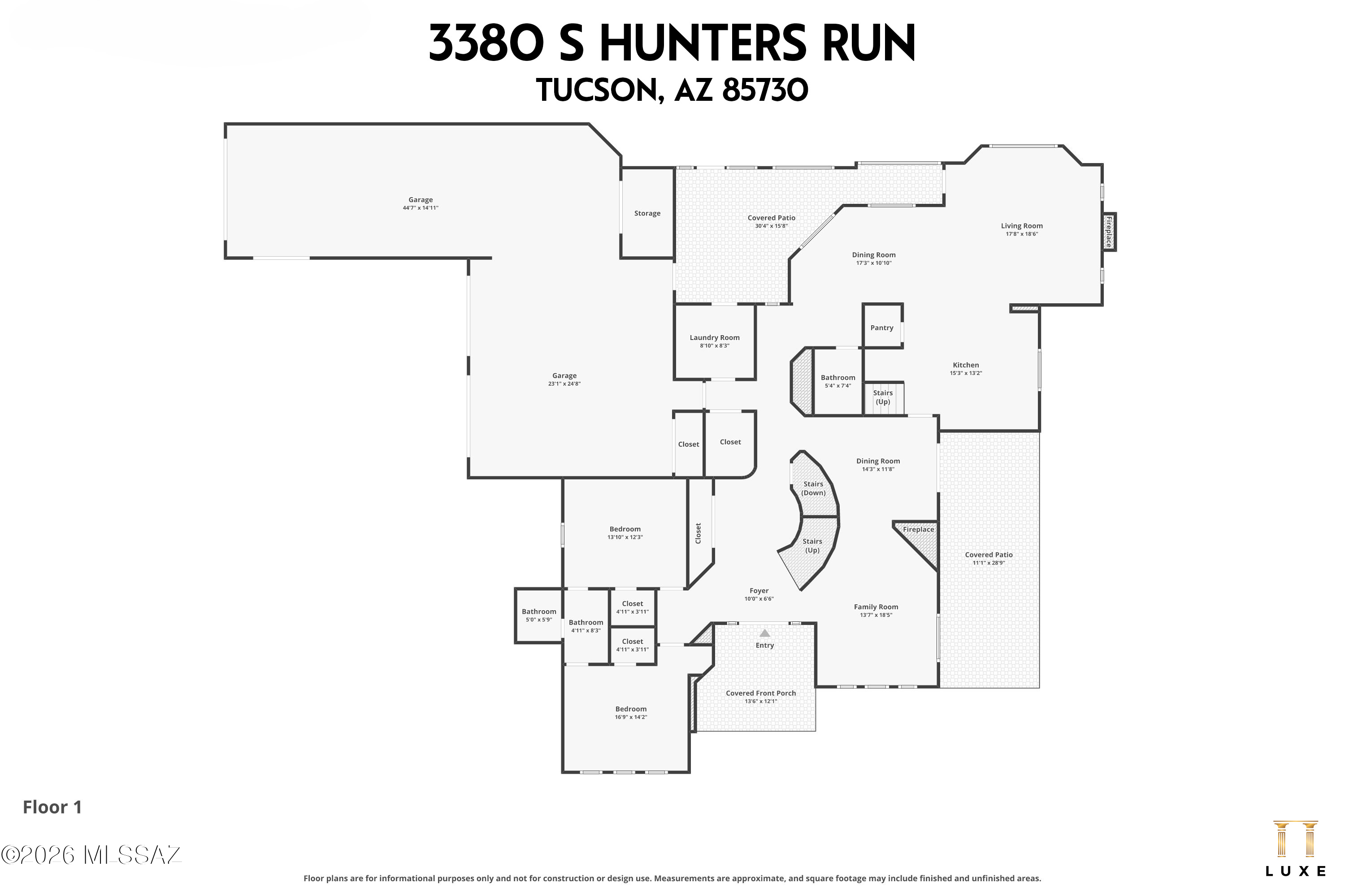 3380 South Hunters Run Tucson, AZ 85730 - Photo 45 of 47 First Floor