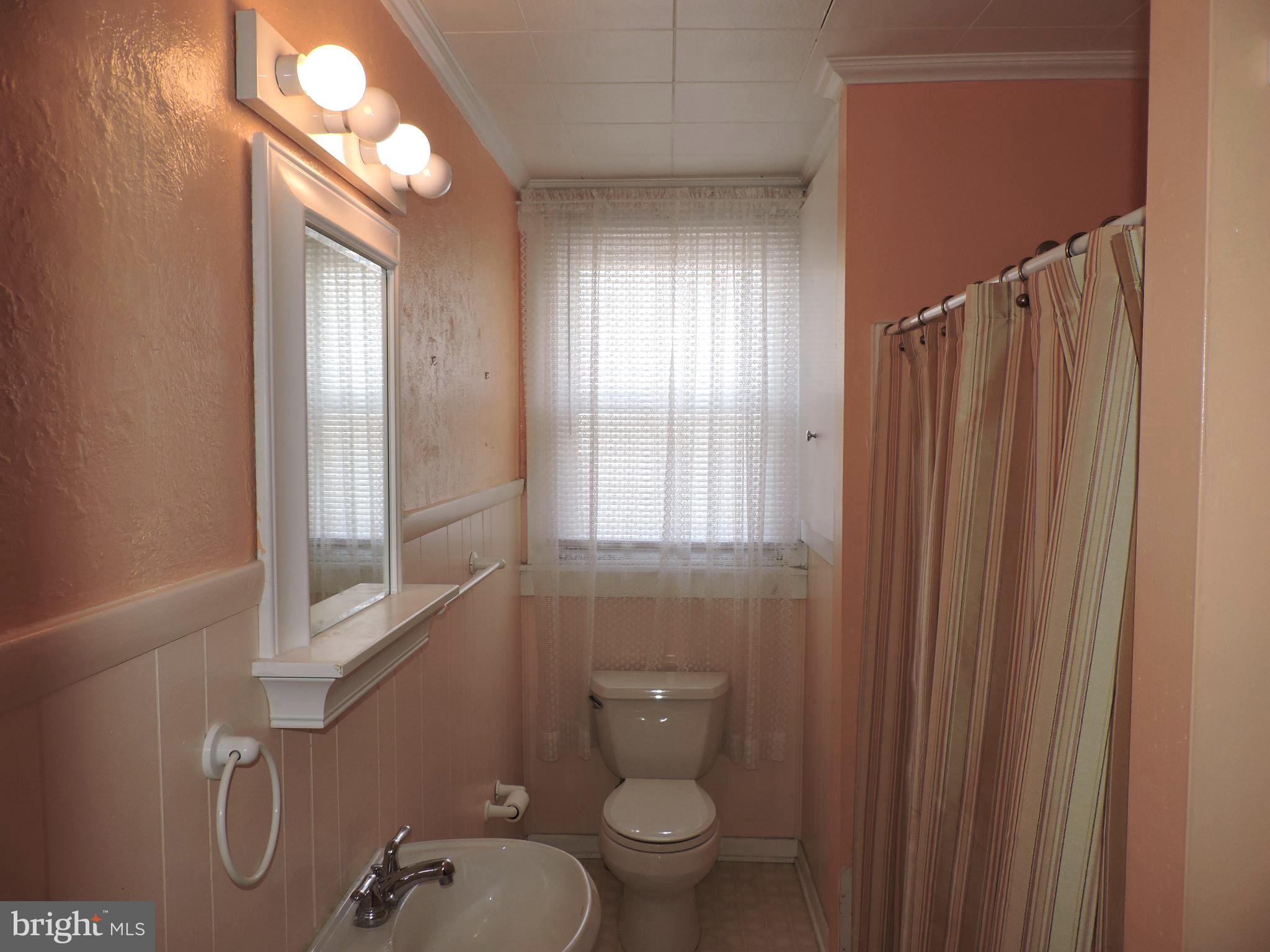 1116 Maple Street Conshohocken, PA 19428 - Photo 41 of 42 a bathroom with a toilet a sink and mirror
