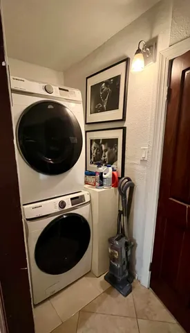 a view of a washer and dryer in a utility room