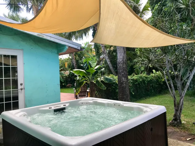 a view of outdoor space with swimming pool