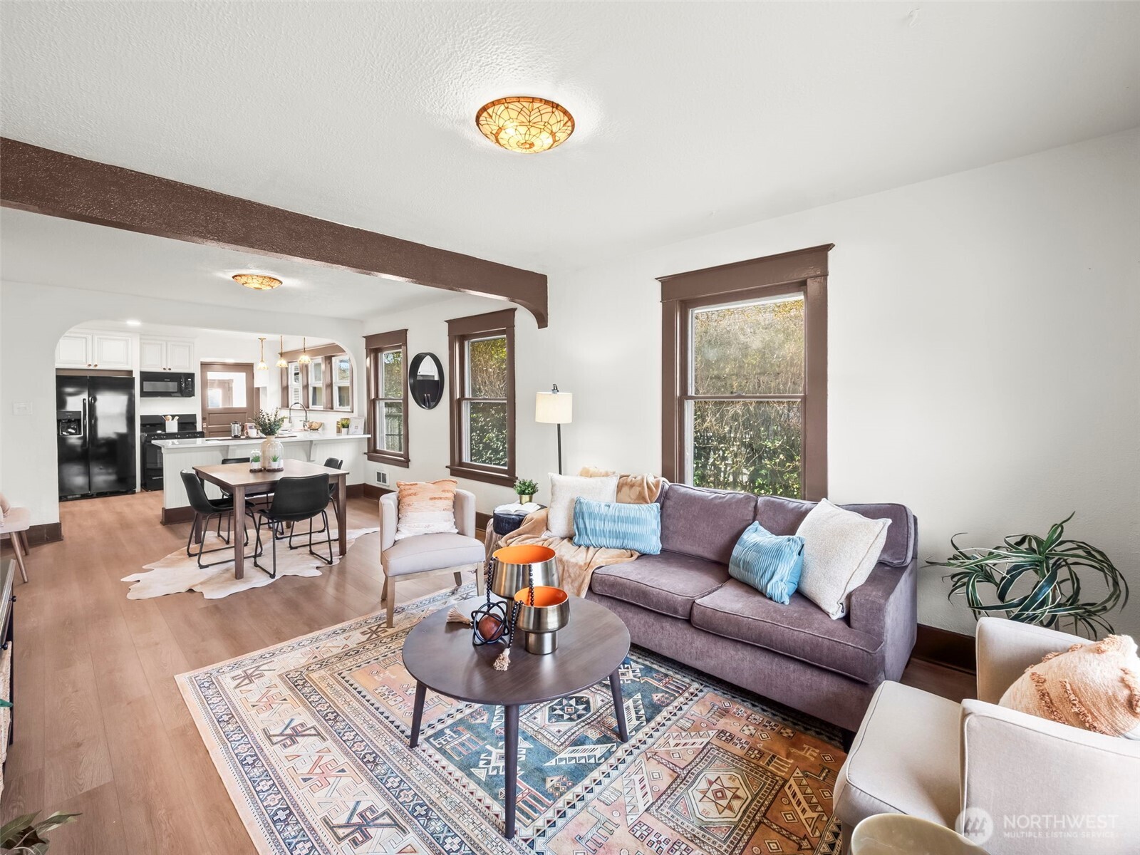 504 Dupont Avenue DuPont, WA 98327 - Photo 5 of 39 a living room with furniture and wooden floor