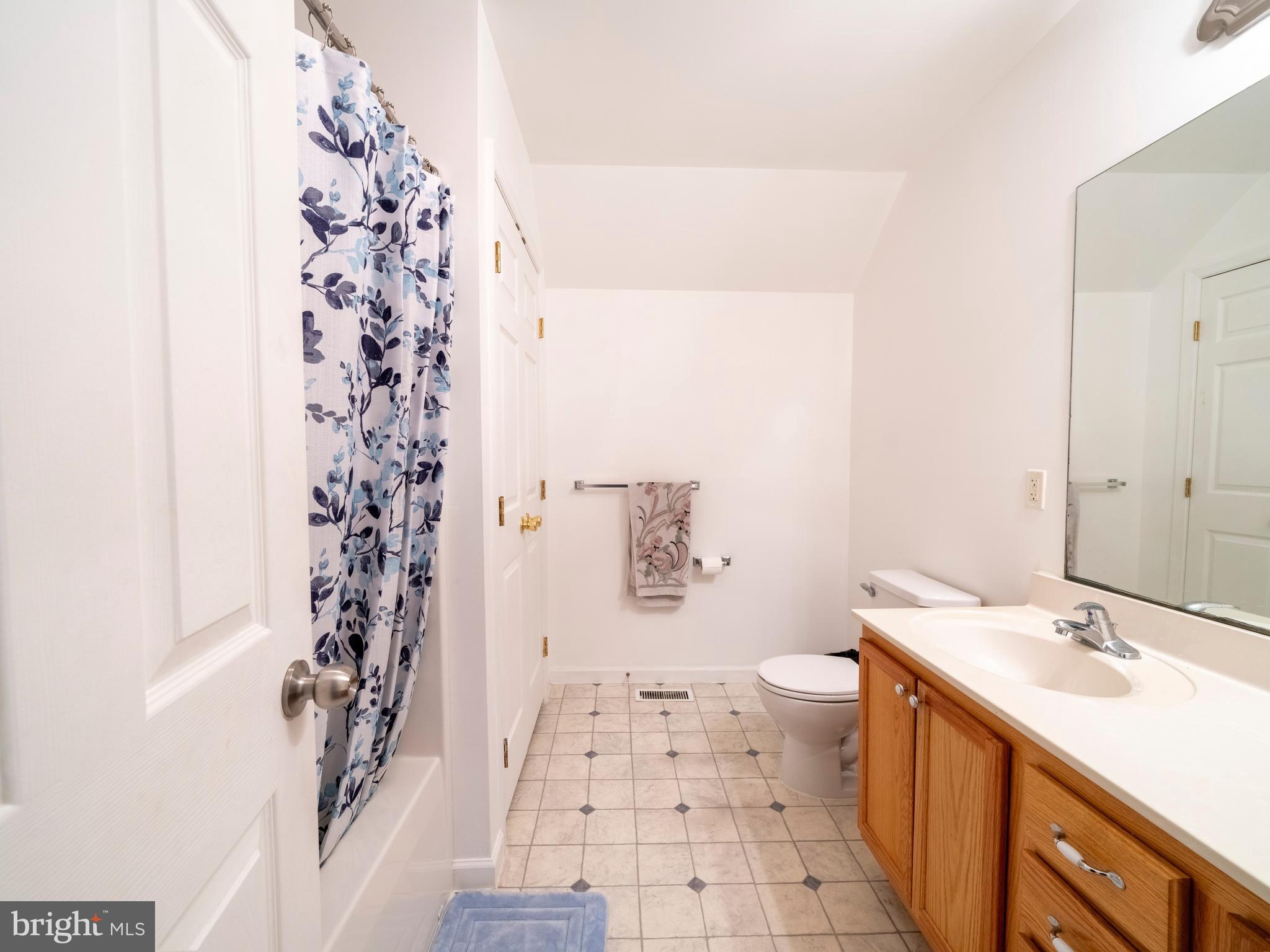 745 Apple Tree Lane Mount Wolf, PA 17347 - Photo 20 of 39 a bathroom with a sink a toilet and shower curtain