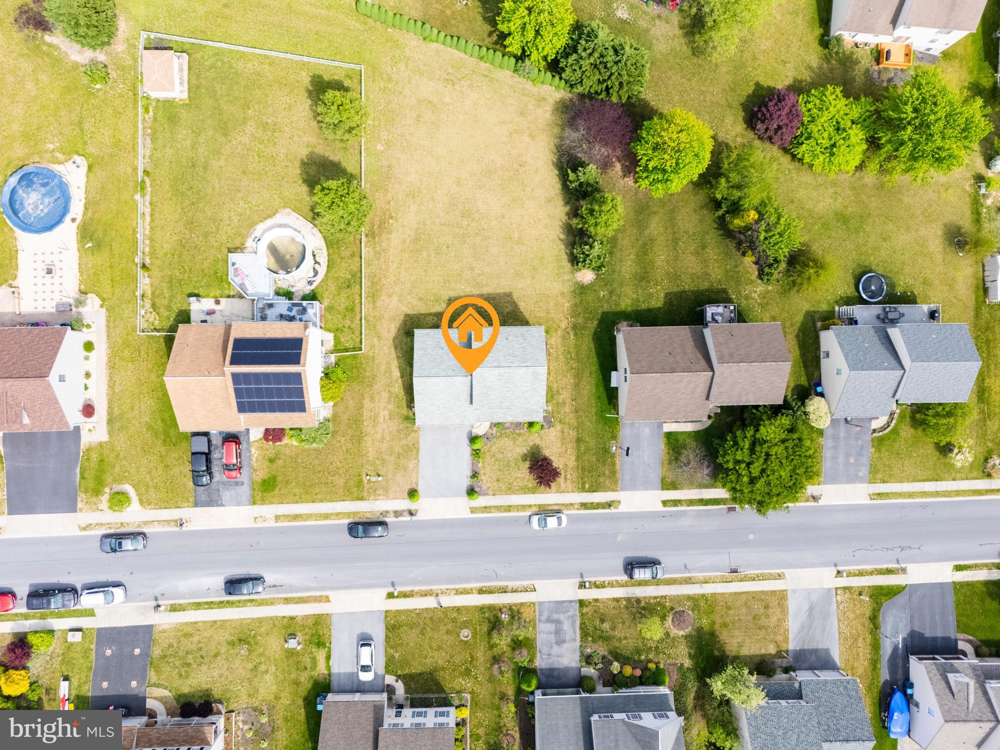745 Apple Tree Lane Mount Wolf, PA 17347 - Photo 36 of 39 an aerial view of residential house with outdoor space and swimming pool