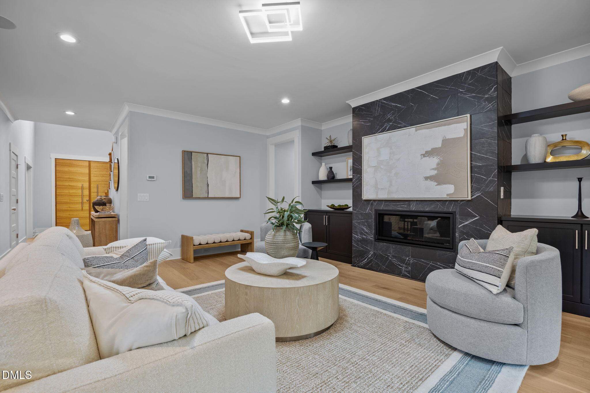 10 Carnation Road Youngsville, NC 27596 - Photo 12 of 44 a living room with furniture and a fireplace