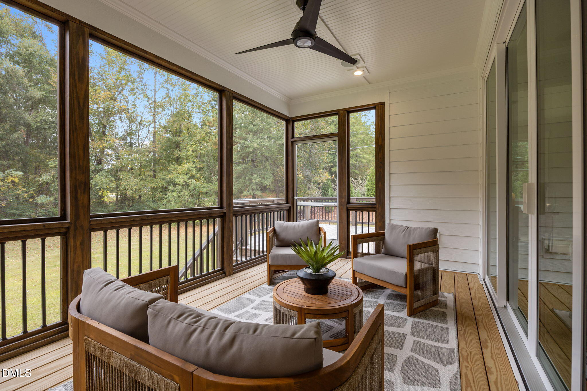 10 Carnation Road Youngsville, NC 27596 - Photo 35 of 44 a living room with furniture and a floor to ceiling window