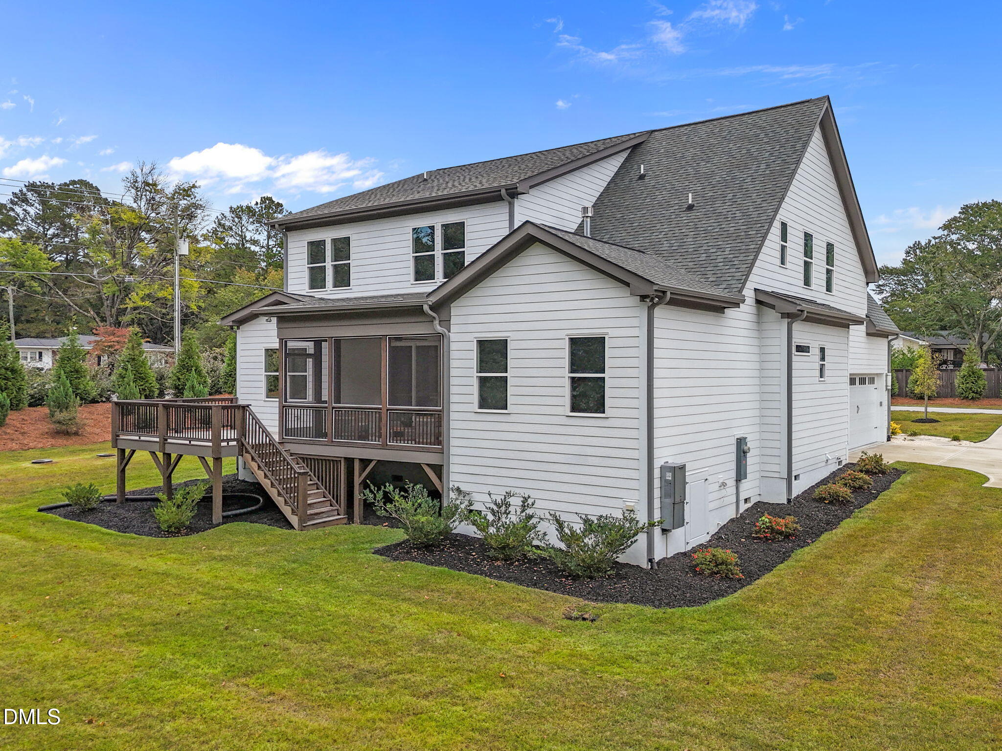 10 Carnation Road Youngsville, NC 27596 - Photo 41 of 44 a view of a house with a yard patio and a slide