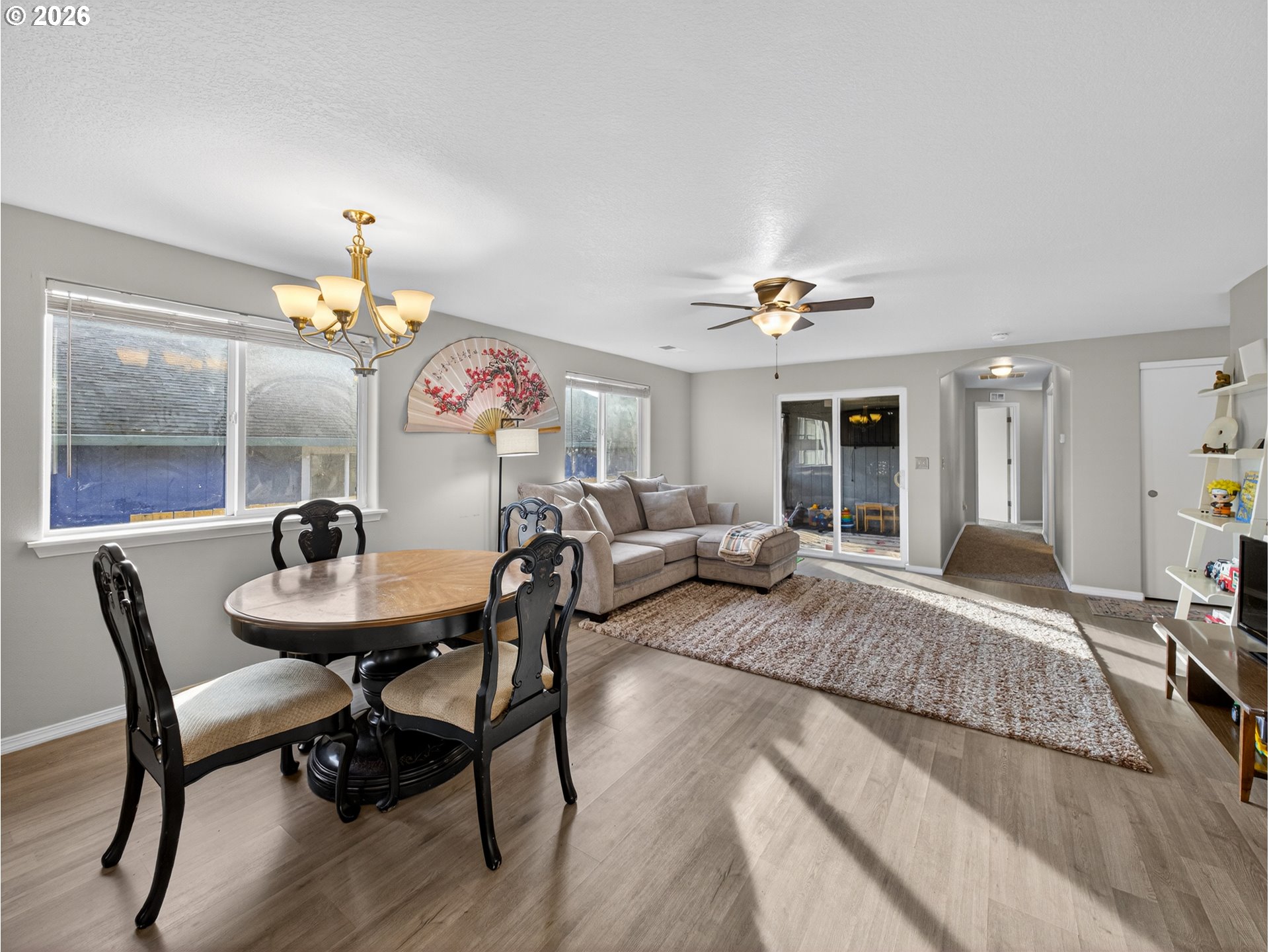 847 Northeast Duniway Road Lafayette, OR 97127 - Photo 6 of 38 a view of a livingroom with furniture and a chandelier