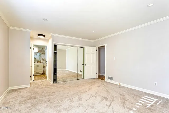 a view of an empty room