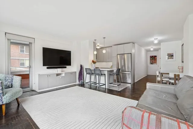 a very nice looking room with a large window