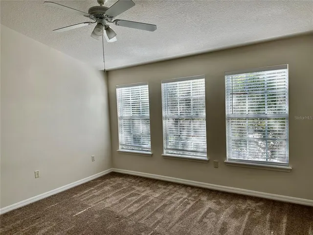 a view of a room with shelves