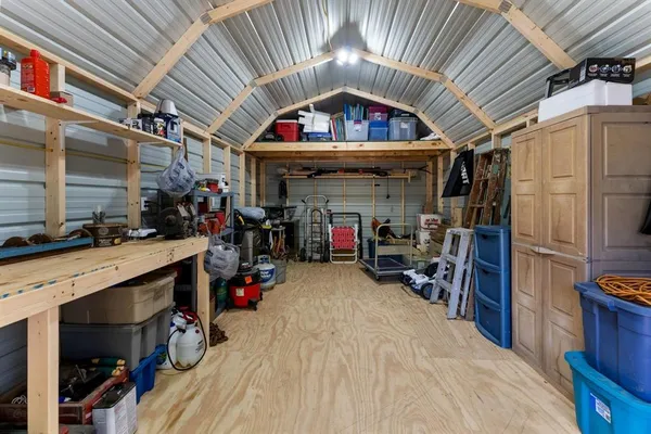 a view of storage and utility room