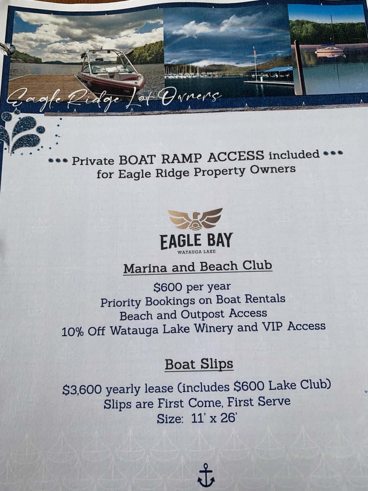 Lot 41 West Of Dry Hill Road, Unit 41 Butler, TN 37640 - Photo 24 of 26 Flyer_Marina_Slips