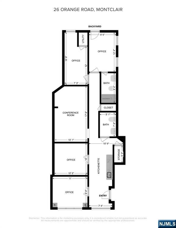 26 Orange Road Montclair, NJ 07042 - Photo 39 of 45 a picture of a bench in front of door