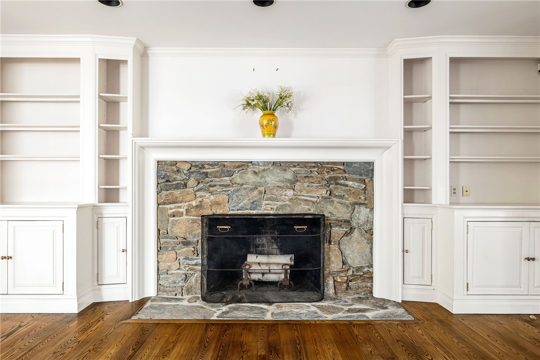 97 Harrison Avenue, Unit P1 Newport, RI 02840 - Photo 13 of 43 Living Room with fieldstone fireplace