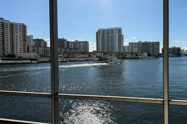 a view of city from a balcony