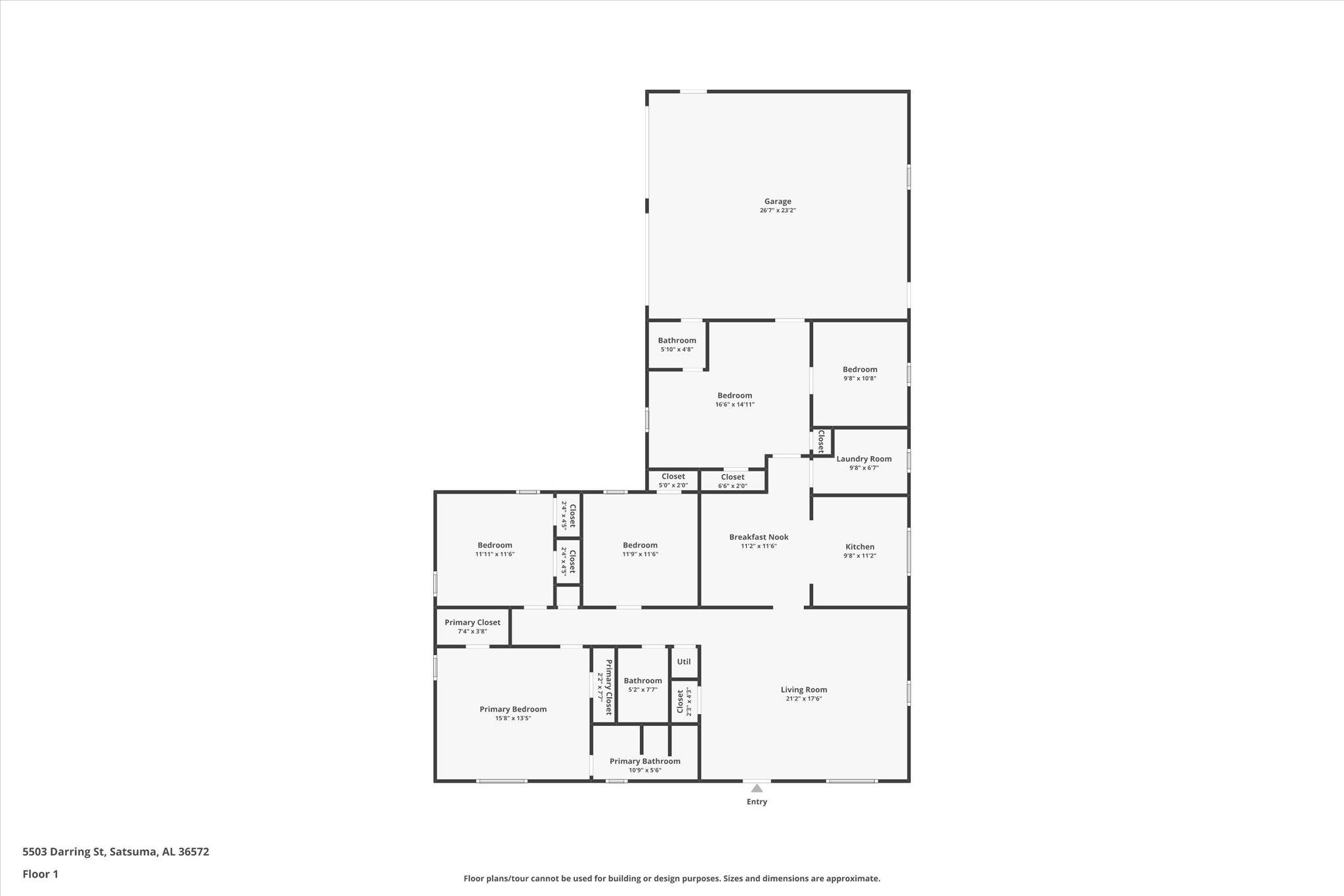5503 Darring Street Satsuma, AL 36572 - Photo 31 of 31 View of floor plan / room layout