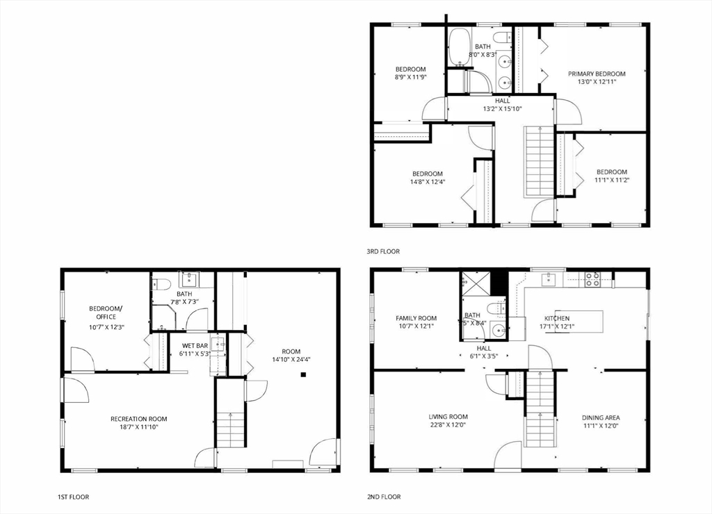 7 Long Terrace Boston, MA 02132 - Photo 42 of 42 a picture of a floor plan