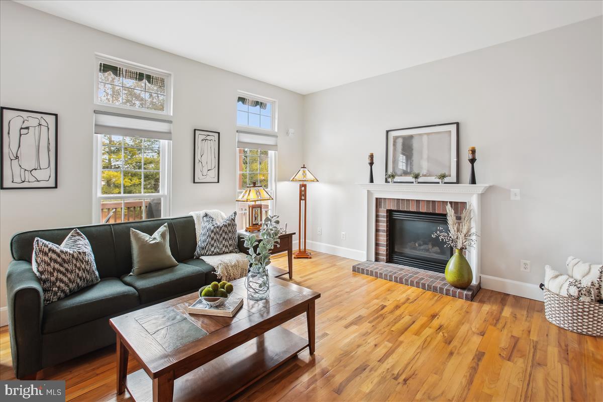 20702 Pomeroy Court Ashburn, VA 20147 - Photo 21 of 60 a living room with furniture and a fireplace