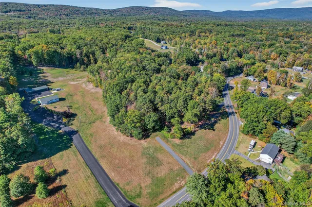 a view of a lake with a mountain