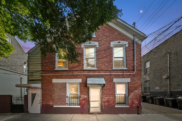 a front view of a house