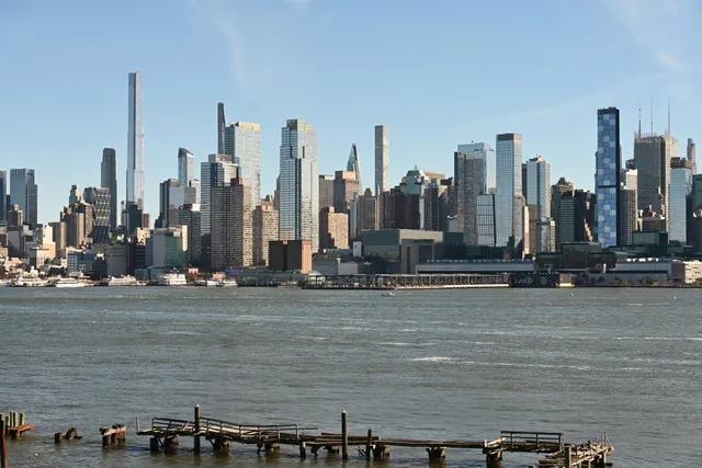 a view of a city with tall buildings