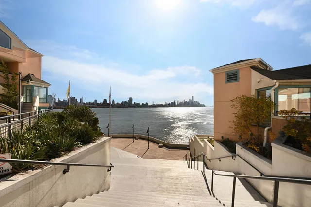a view of a terrace with sitting area