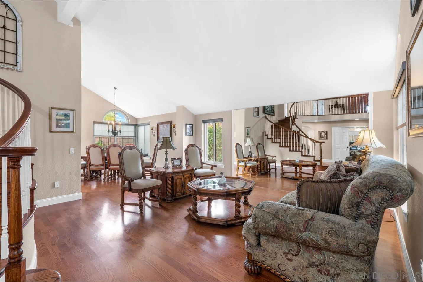 9342 Parus Point San Diego, CA 92129 - Photo 3 of 44 a living room with furniture and wooden floor