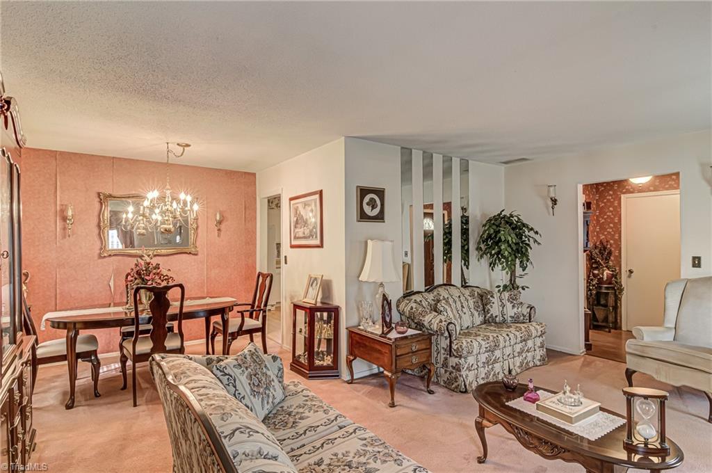 2000 Three Meadows Road Greensboro, NC 27455 - Photo 3 of 22 Living room and dining room.