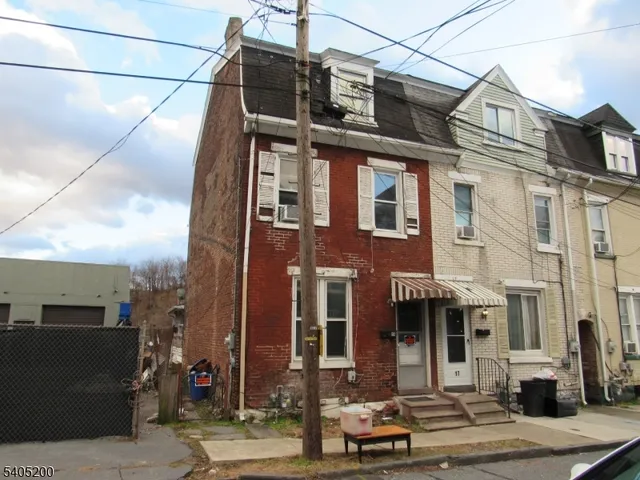 a front view of a building