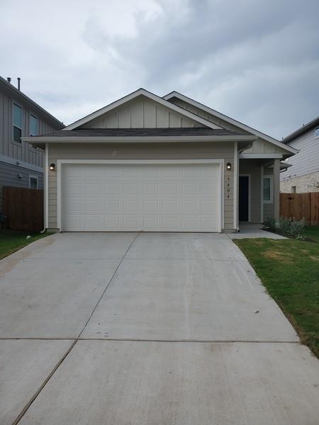 6404 Gunflint Drive Austin, TX 78747 - Photo 1 of 21 A well-maintained concrete driveway leads to this charming single-story residence with an attached garage.