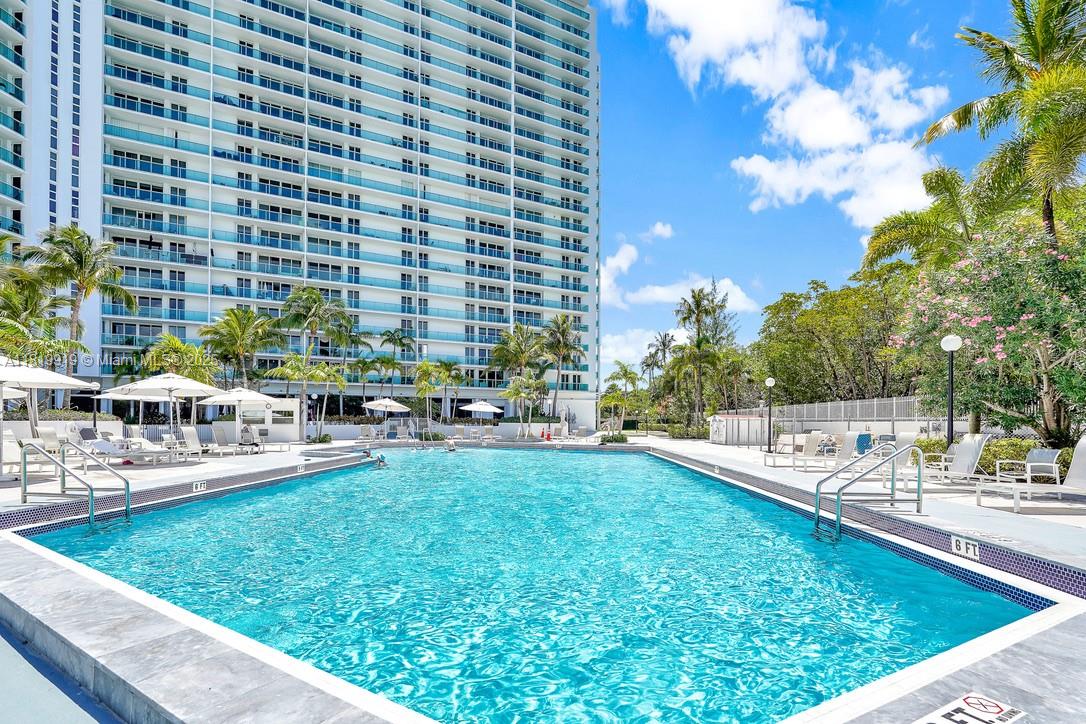 100 Bayview Drive, Unit 1223 Sunny Isles Beach, FL 33160 - Photo 23 of 34 a view of swimming pool with outdoor seating