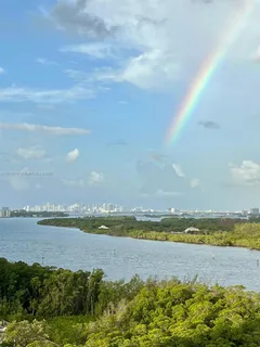 a view of an ocean and beach