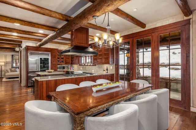 a outdoor space with furniture