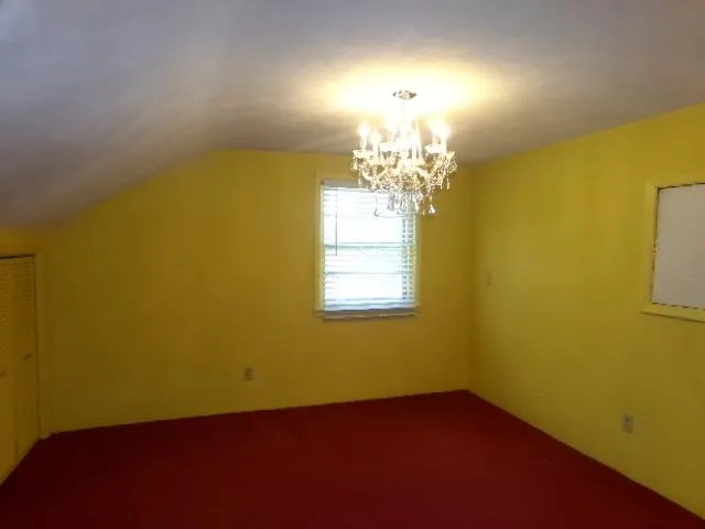 a view of a livingroom with painted walls