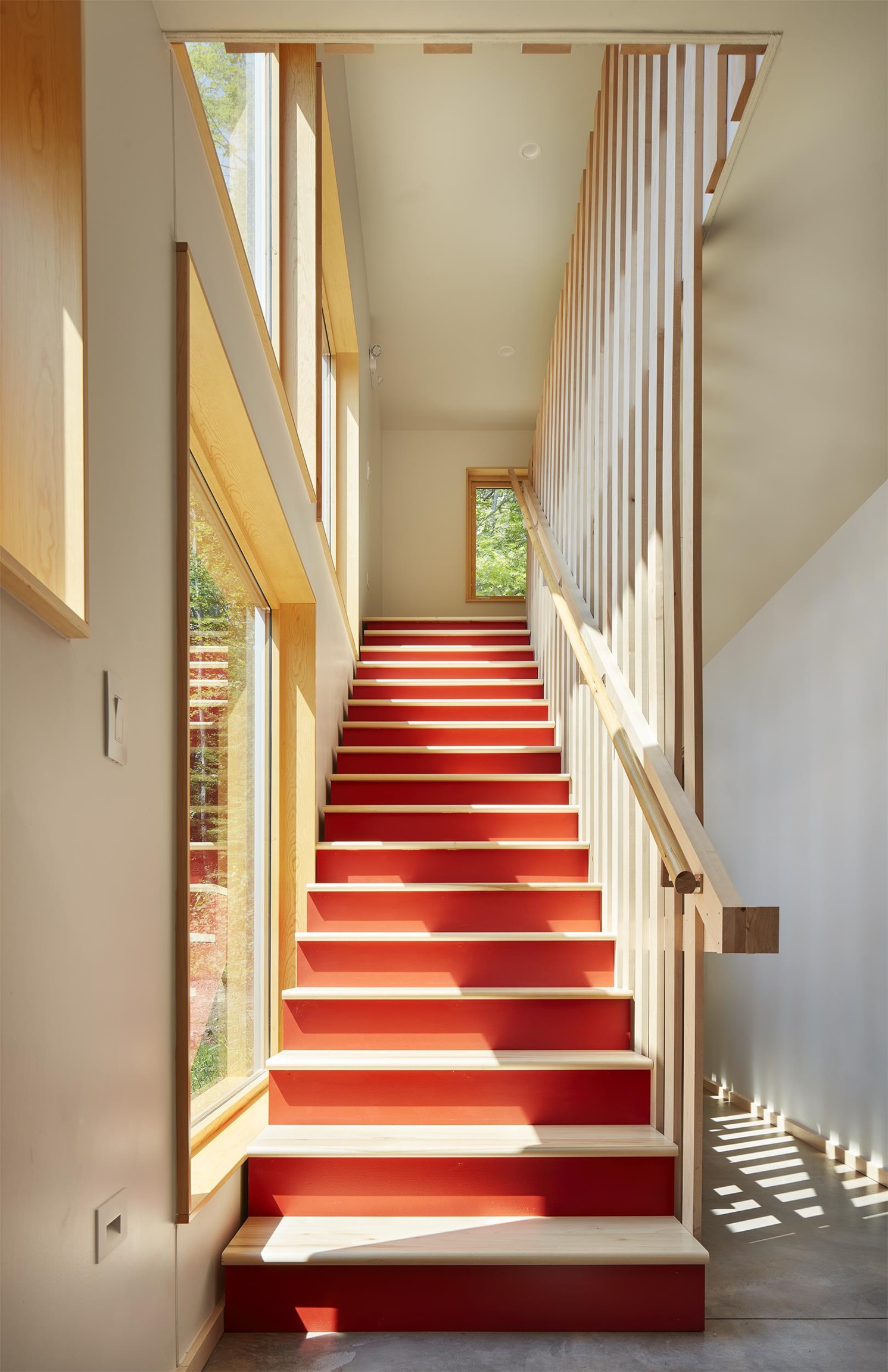 84860 Old San Road, Unit T4 Bayfield, WI 54814 - Photo 3 of 11 Stairs featuring a high ceiling