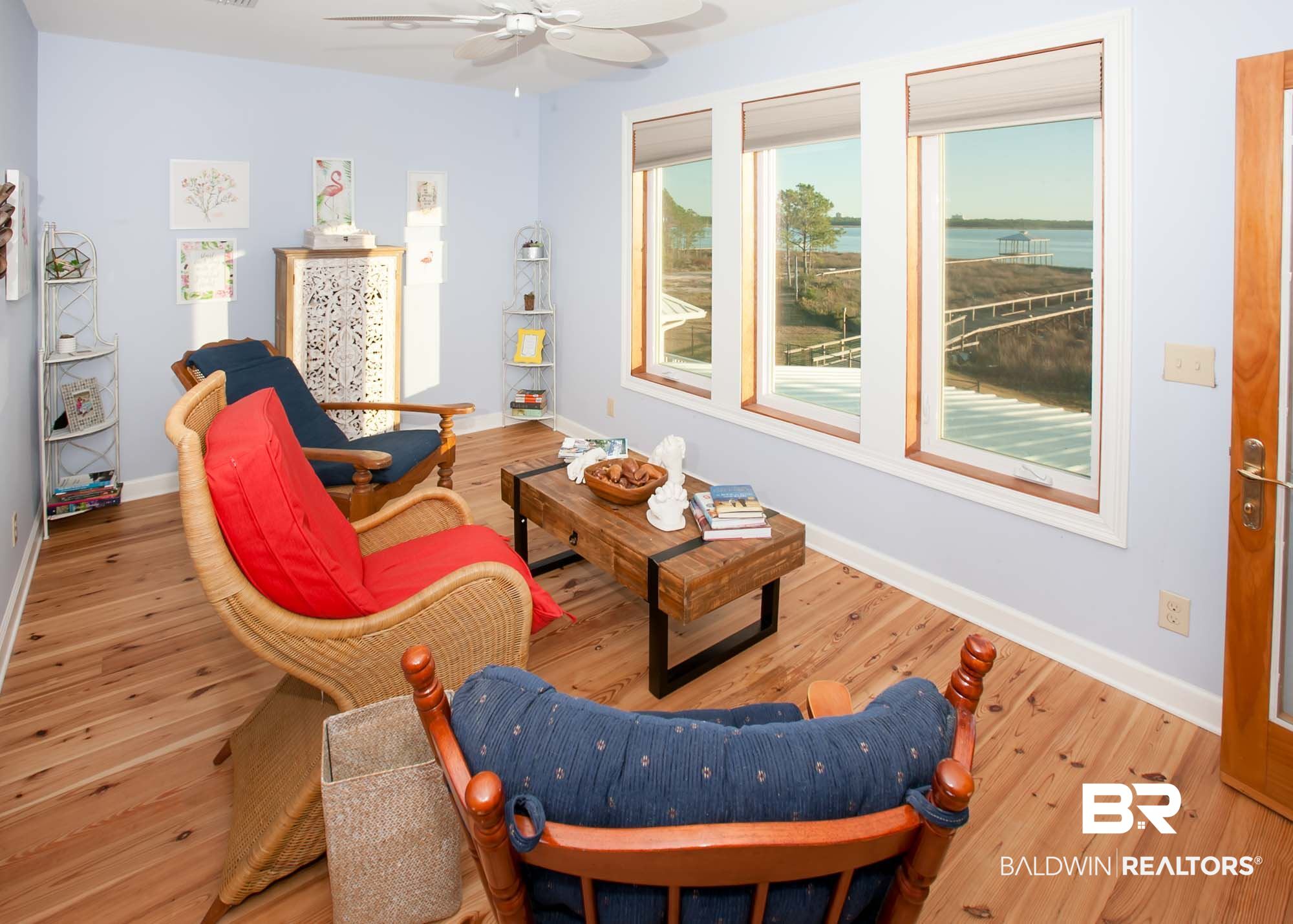 17260 Oyster Bay Road Gulf Shores, AL 36542 - Photo 25 of 49 Master bedroom private sitting room with bay view