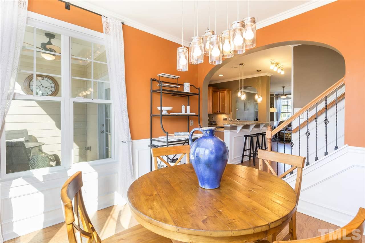 9135 Falkwood Road Raleigh, NC 27617 - Photo 14 of 25 A great spot for family dinners or entertaining. Open views to the kitchen and family room.