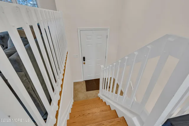 a view of a staircase