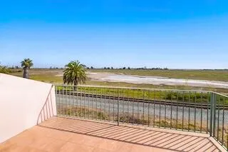 a view of outside space and ocean view