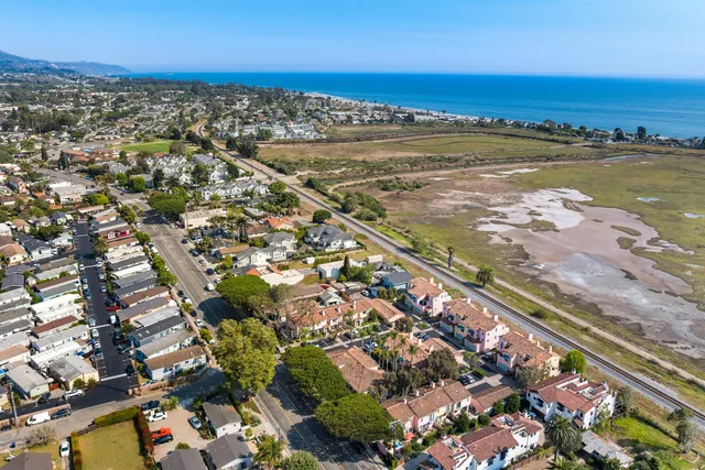 a view of city and ocean